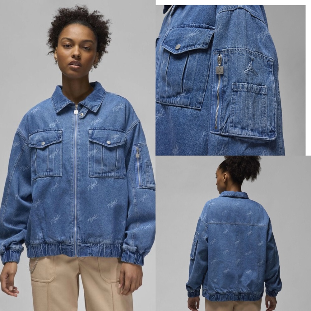 Jordan Renegade Women's Jean Jacket size M NWT retail$215